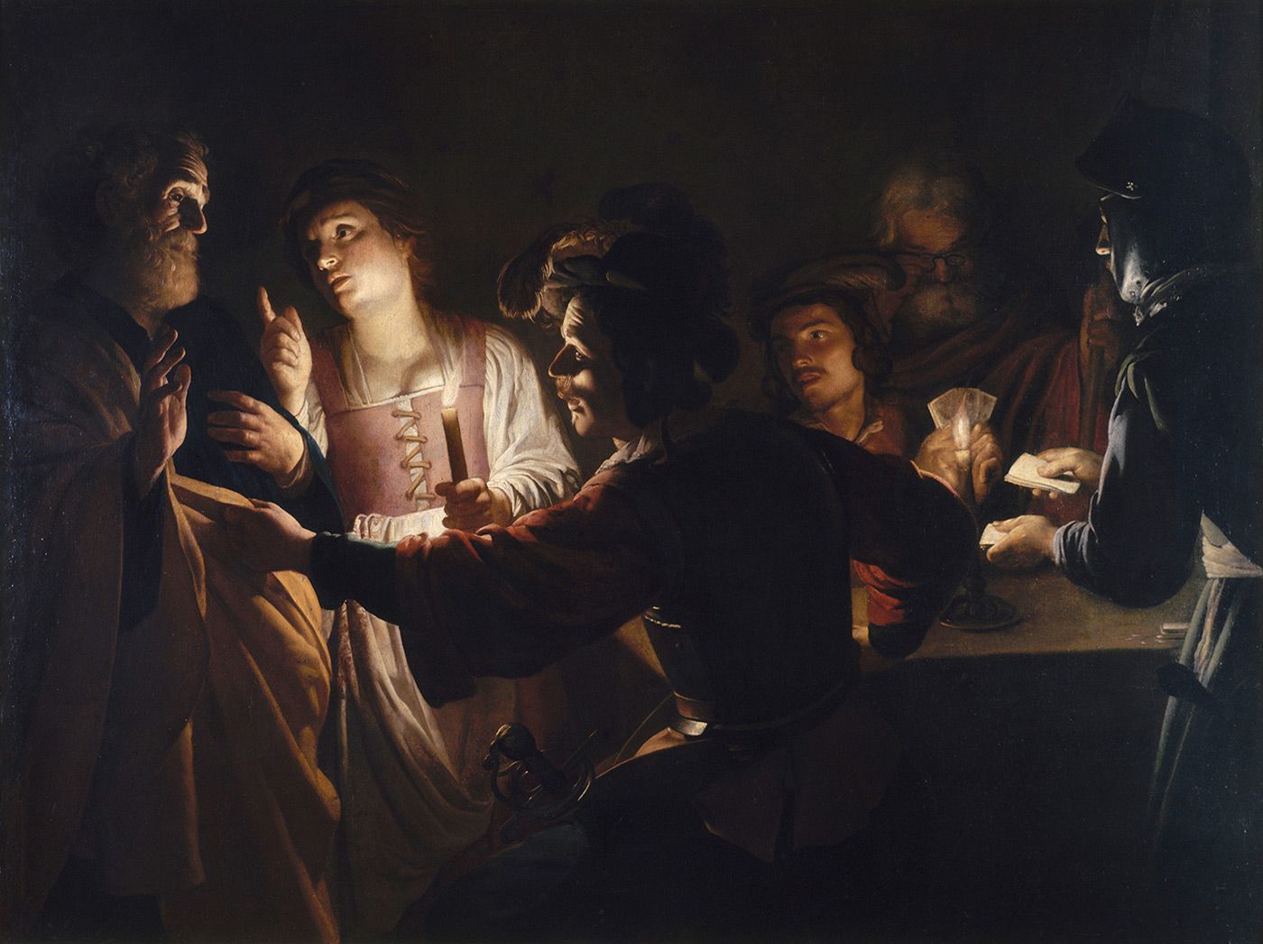 De La Tour, Reniement de Saint-Pierre